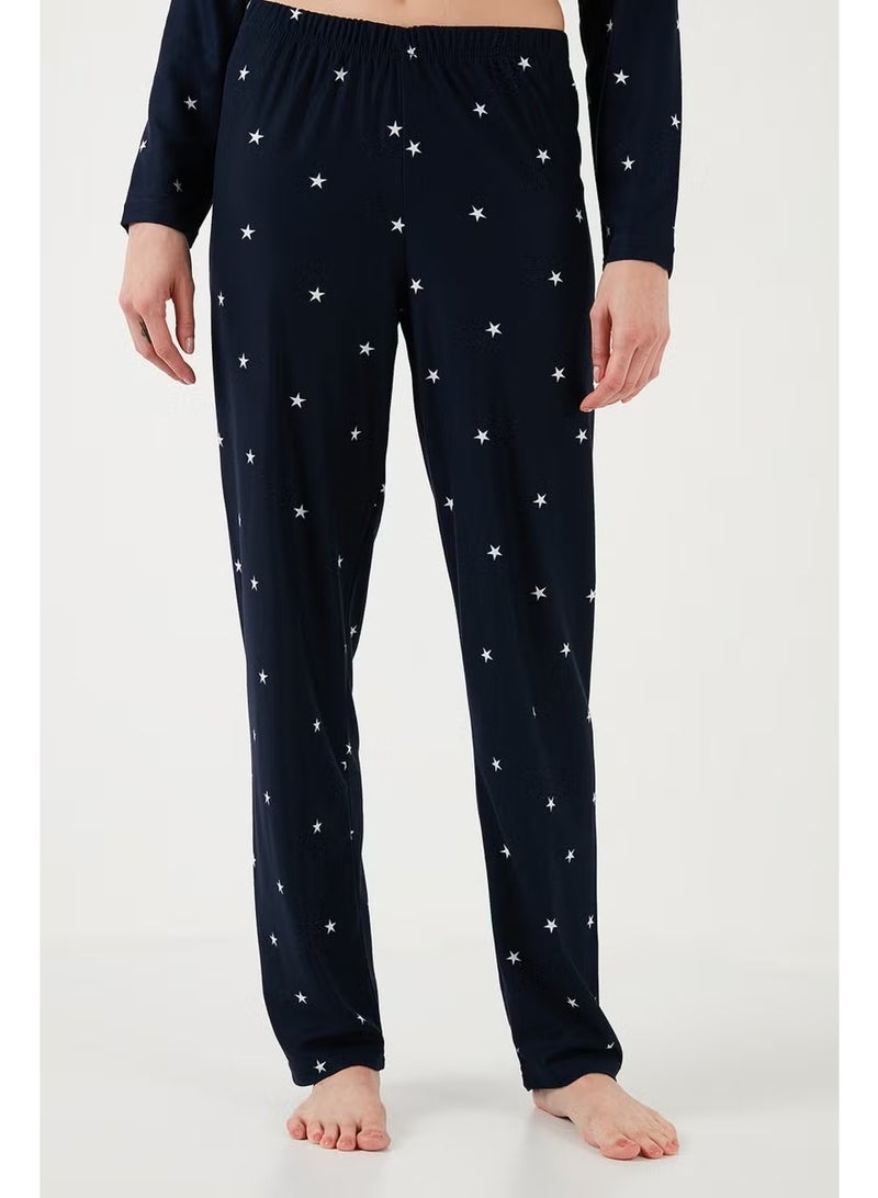 Lela Stretch Regular Fit Open Collar Elastic Waist Pajama Set Women's PAJAMAS SET 65720501 - Image 2